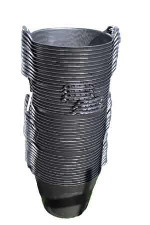 12 x 25ltr Black Buckets