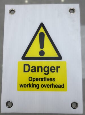 Danger Operatives Working Overhead Sign
