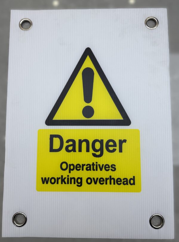 Danger Operatives Working Overhead Sign