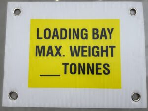 SWL Sign for Loading Bays