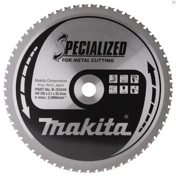 Circular saw blade, Specialized T.C.T, 305 x 25,4 mm, 60 T B-33439