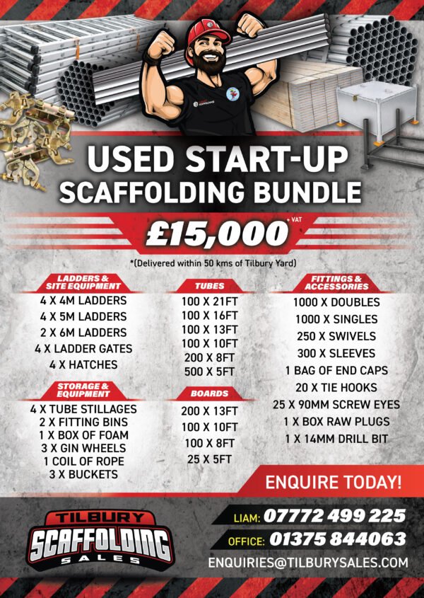 Second hand start-up scaffolding bundle