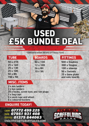 Used Scaffolding £5K Bundle Deal – Complete Starter Package
