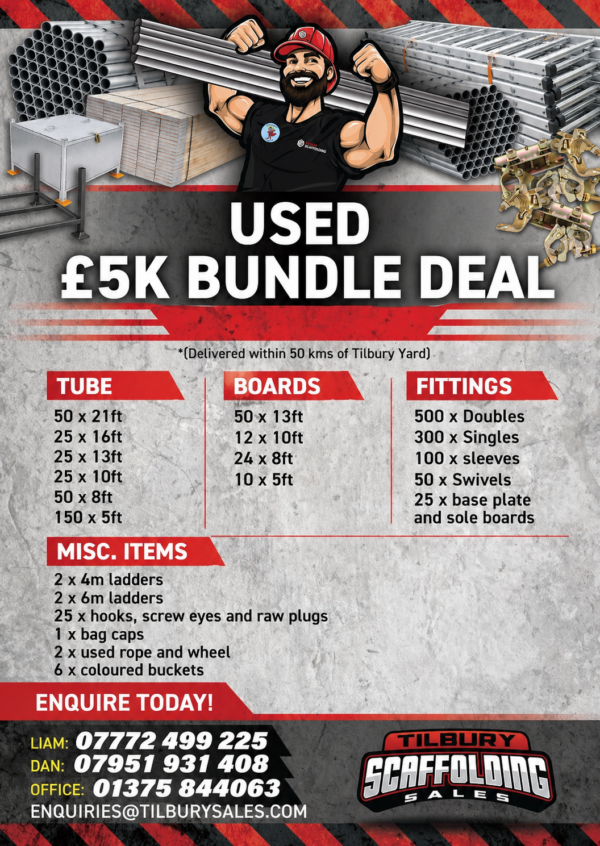 Used Scaffolding £5K Bundle Deal – Complete Starter Package