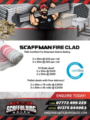 TS62 Fire retardant debris netting deal
